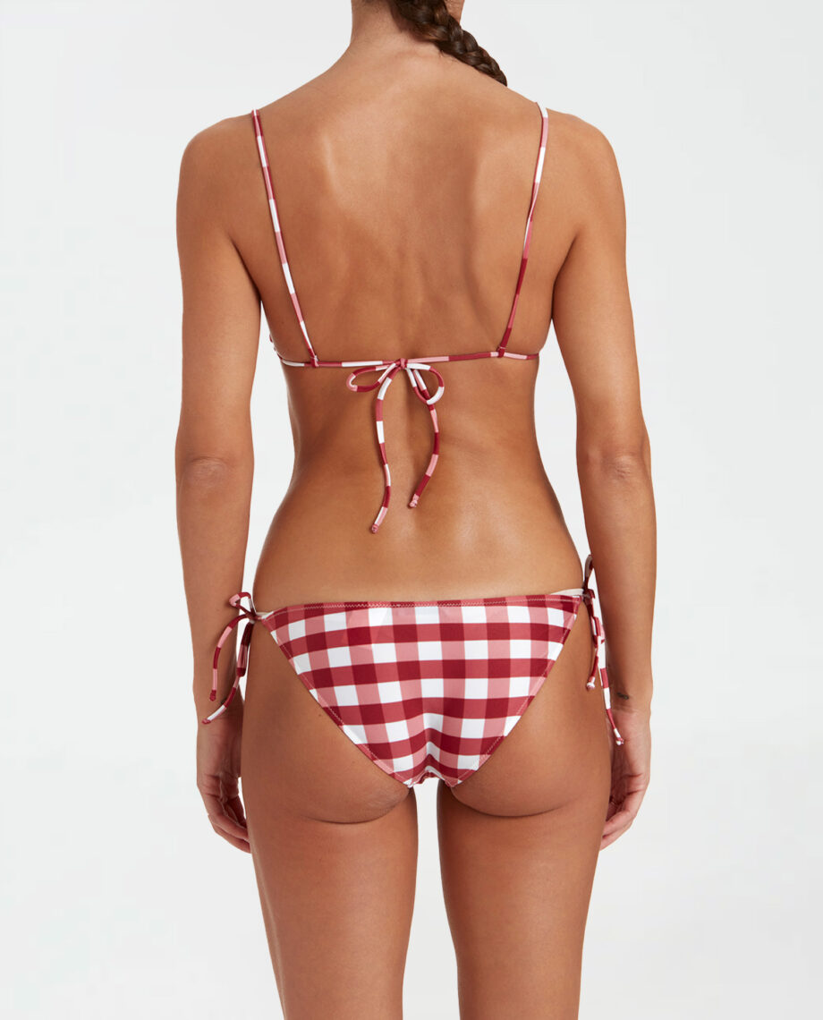 Bikini a triangolo Favignana rosso retro