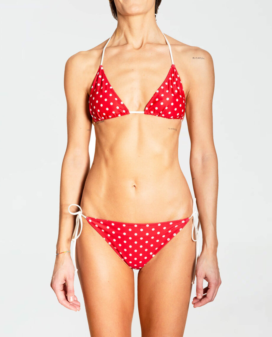 Bikini triangolo pois